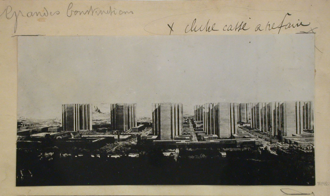 Plan Voisin van Le Corbusier woontorens ideale stad ?